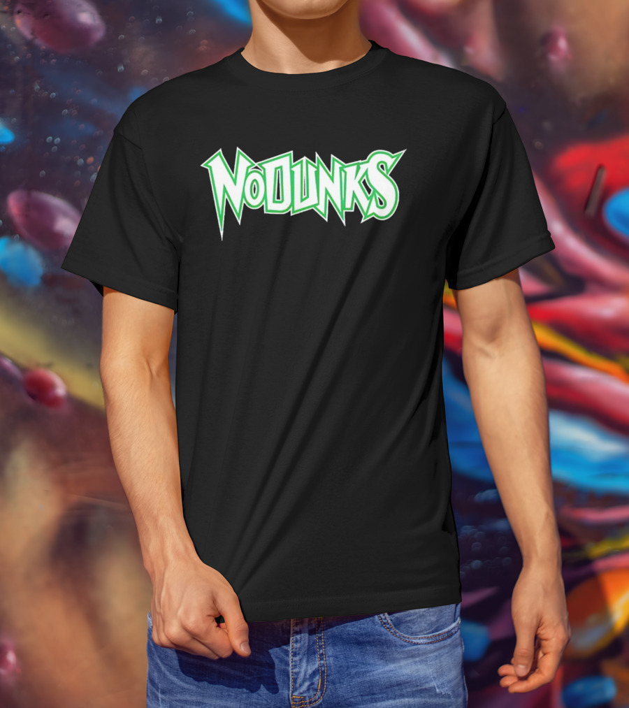 Minnesota Timberwolves No Dunks Bold Green Text T-Shirt