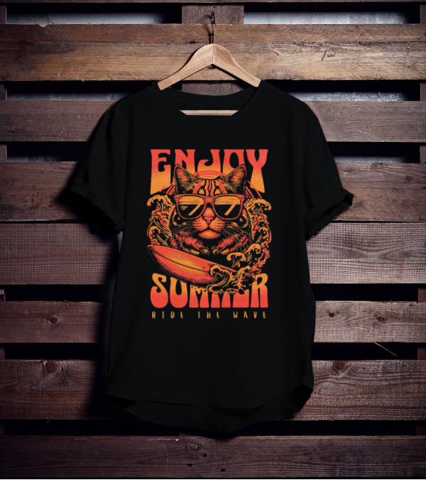 ENJOY SUMMER RIDE THE WAVE T-Shirt