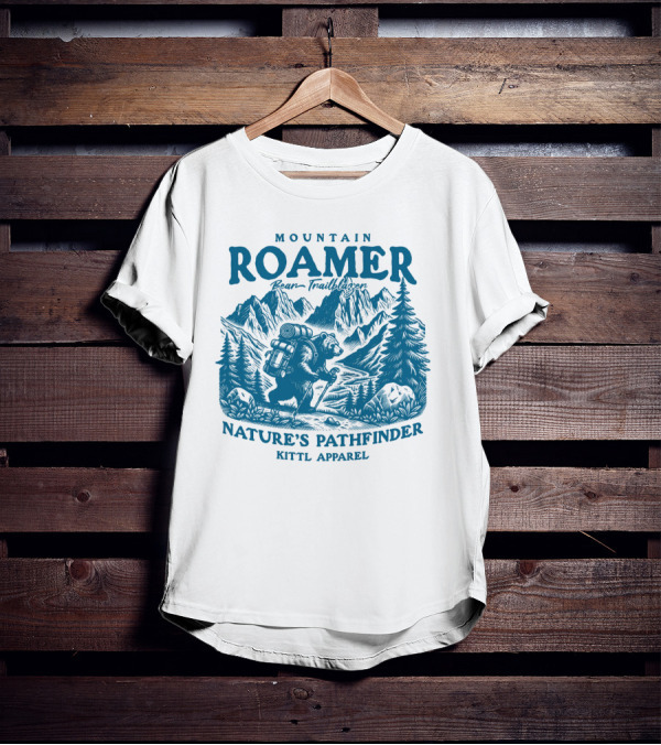MOUNTAIN ROAMER BEAR TRAILBLAZER NATURE'S PATHFINDER KITTl T-Shirt
