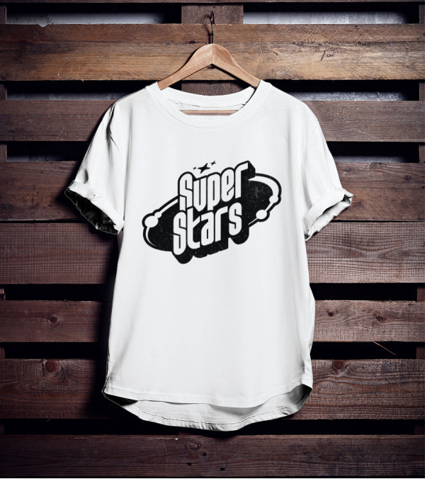 Super Stars Retro Galaxy Theme With Space Elements T-Shirt