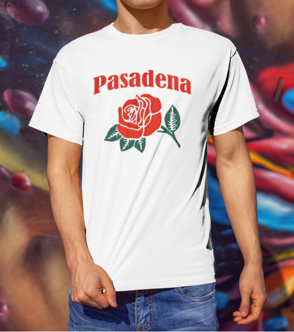 Pasadena Vintage Red Rose T-Shirt
