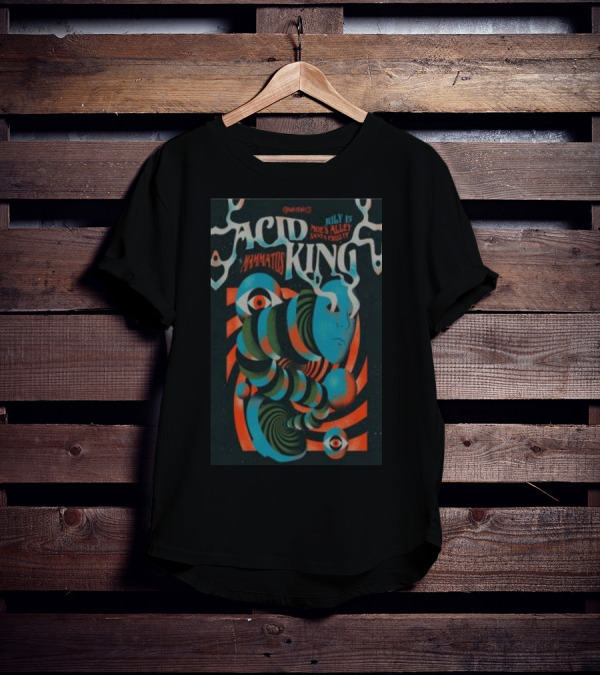 Acid King July 15 Moe's Alley Santa Cruz Mammatus T-Shirt