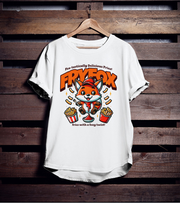 FRYFOX Fox-tastically Delicious Fries With A Foxy Twist T-Shirt