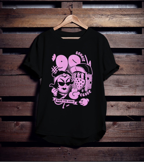 90 Bonnie And Clyde Grab The Cash T-Shirt