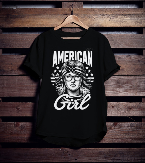 American Girl Stars And Stripes Bandana And Glasses T-Shirt