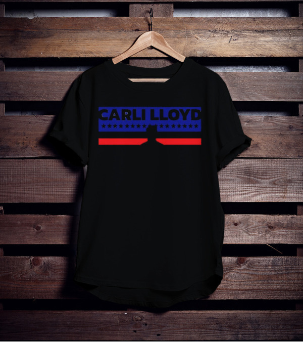 CARLI LLOYD USA Women's Soccer Team Stars And Stripes Flag T-Shirt