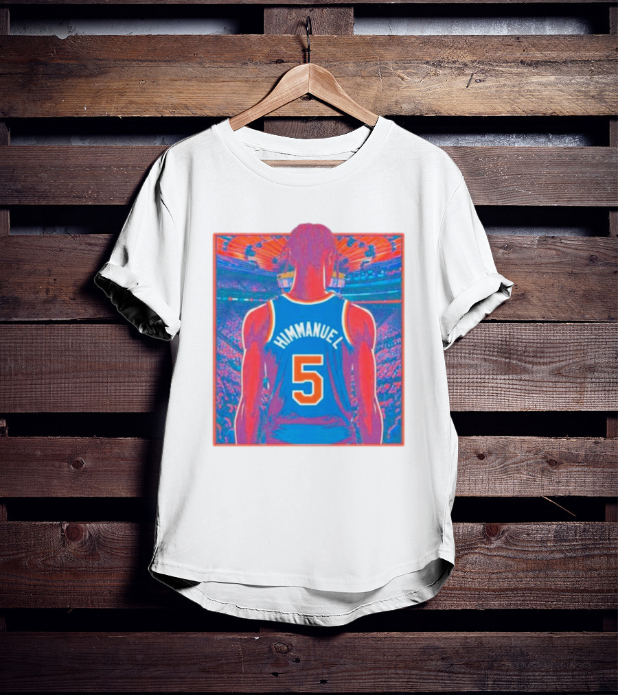 HIMMANUEL 5 New York Knicks Basketball Jersey In Vibrant Arena Scene T-Shirt