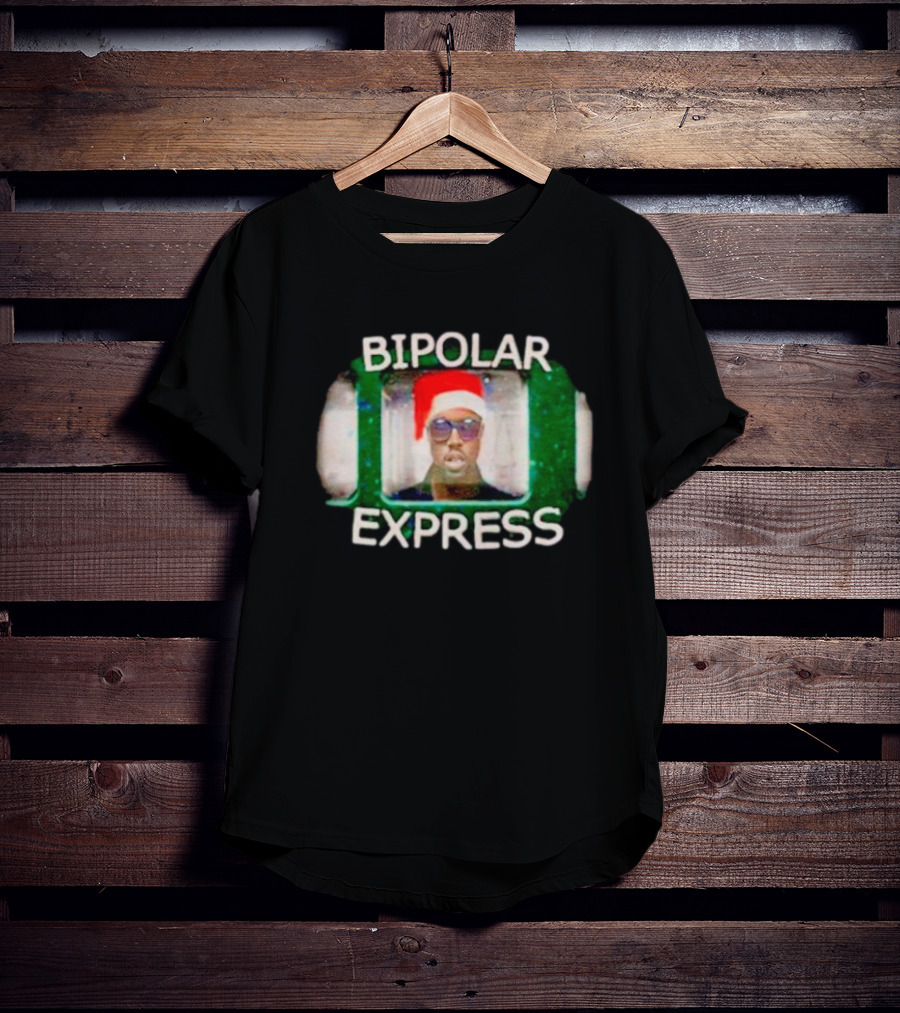 Bipolar Express Kanye West Santa Hat Christmas T-Shirt