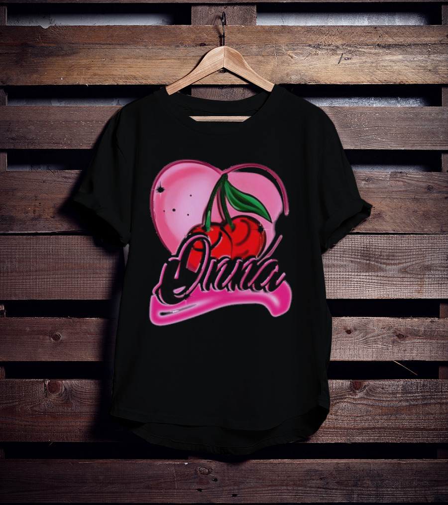 Onna Cherry Heart Pink T-Shirt