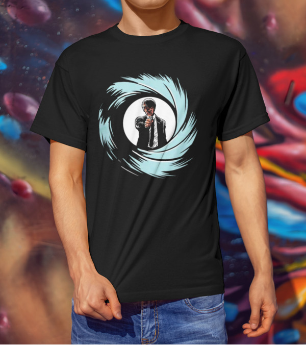 Jules Winnfield Agent BMF Bond Style Spiral T-Shirt