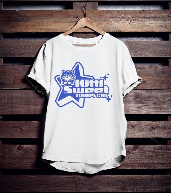 Kitti Sweet Funny Y2K Cat Star T-Shirt