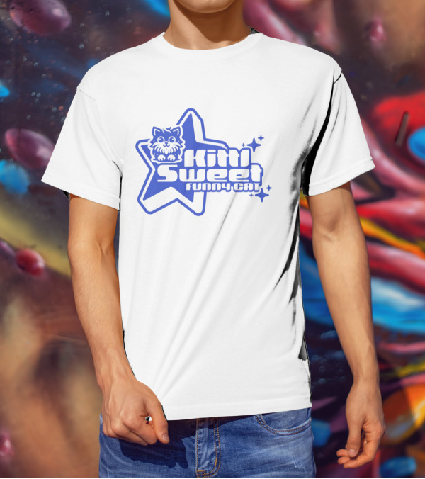 Kitti Sweet Funny Y2K Cat Star T-Shirt