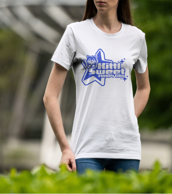 Kitti Sweet Funny Y2K Cat Star T-Shirt