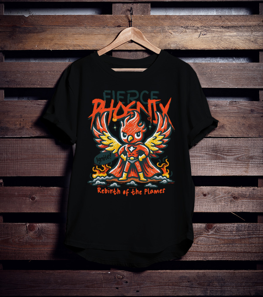 Fierce Phoenix Rebirth Of The Flames T-Shirt