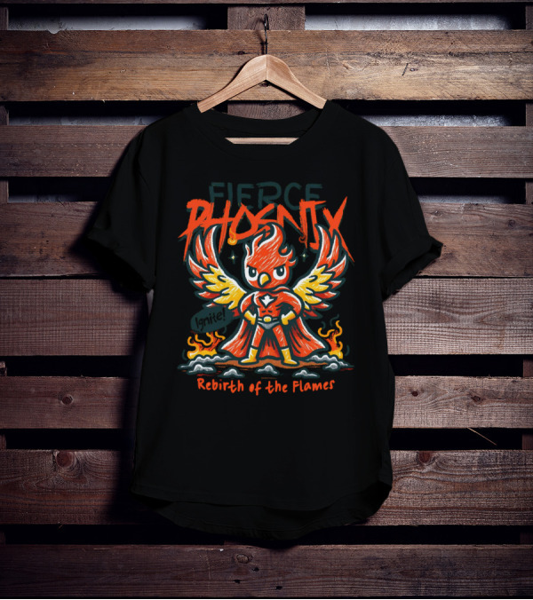 Fierce Phoenix Rebirth Of The Flames T-Shirt