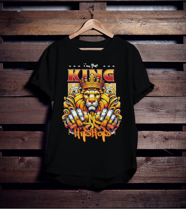 I'm The King Hip Hop Lion With Crown And Fists T-Shirt