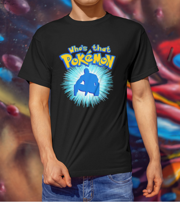 Who's That Pokémon Barry Wood Silhouette Burst T-Shirt