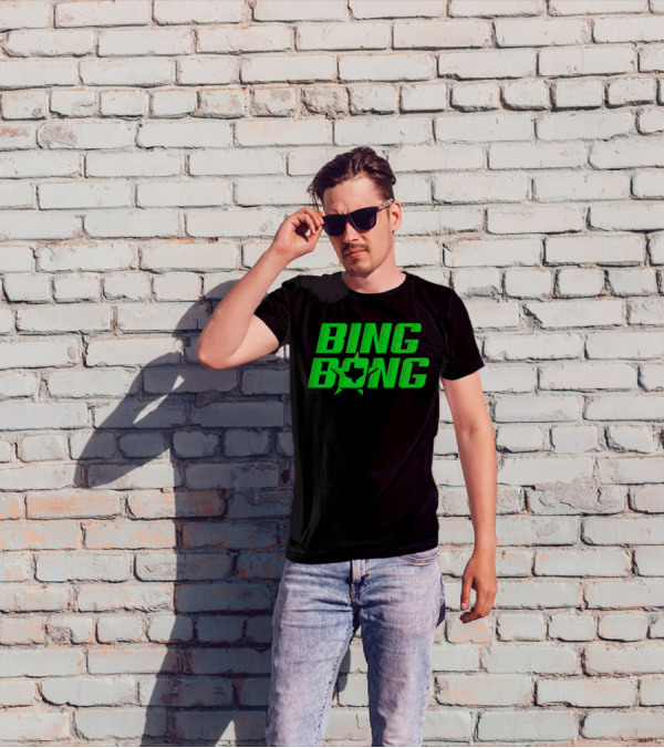 Dallas Stars Bing Bong Sports Text Logo Star Emblem T-Shirt