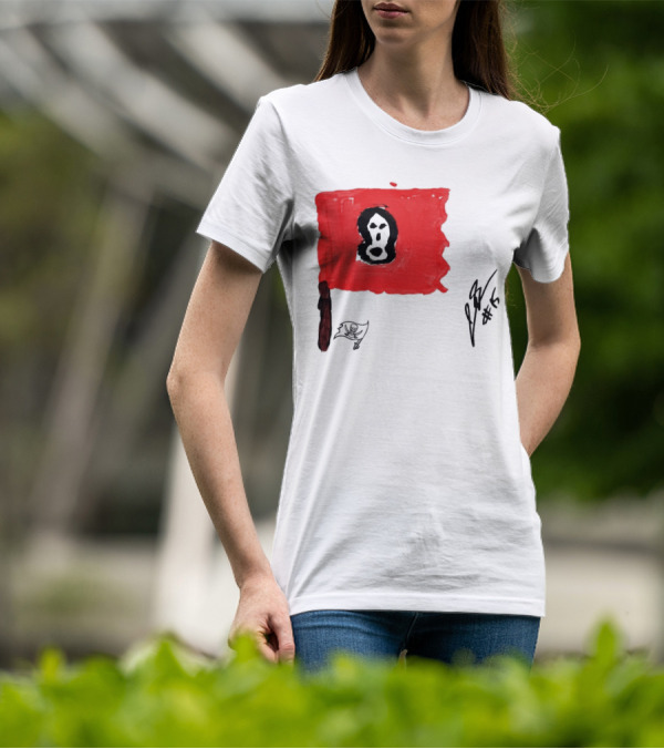 Rookies Paint Tampa Bay Buccaneers Flag Artwork #15 T-Shirt