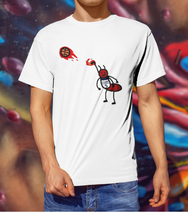 Anthony Edwards Minnesota Timberwolves Fire Ant Basketball T-Shirt
