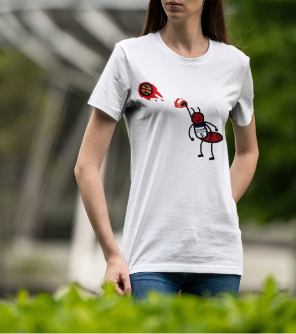Anthony Edwards Minnesota Timberwolves Fire Ant Basketball T-Shirt