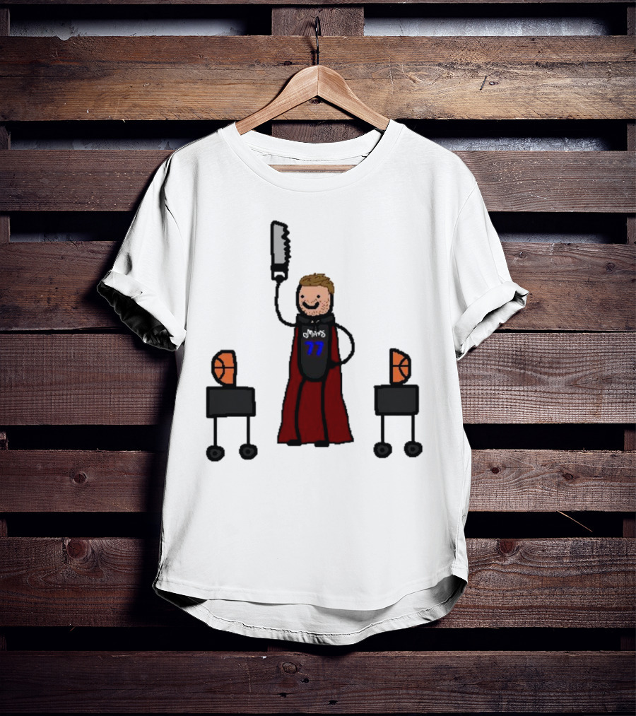 Luka Doncic Dallas Mavericks Luka Magic Basketball Hero With Cape And Saw T-Shirt