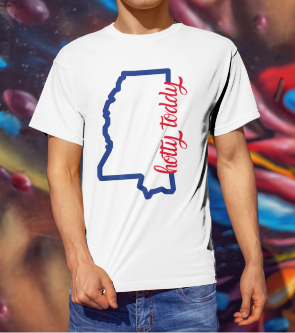 Mississippi Map Hotty Toddy T-Shirt