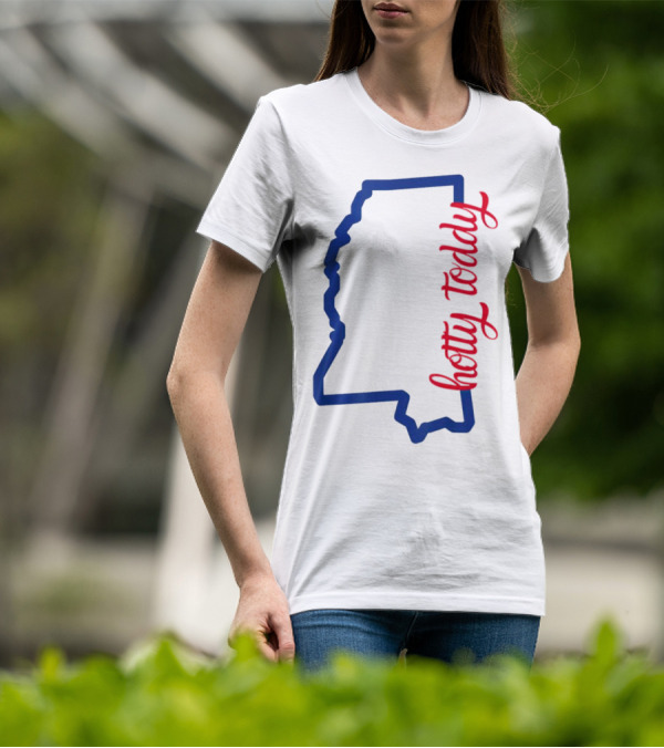 Mississippi Map Hotty Toddy T-Shirt