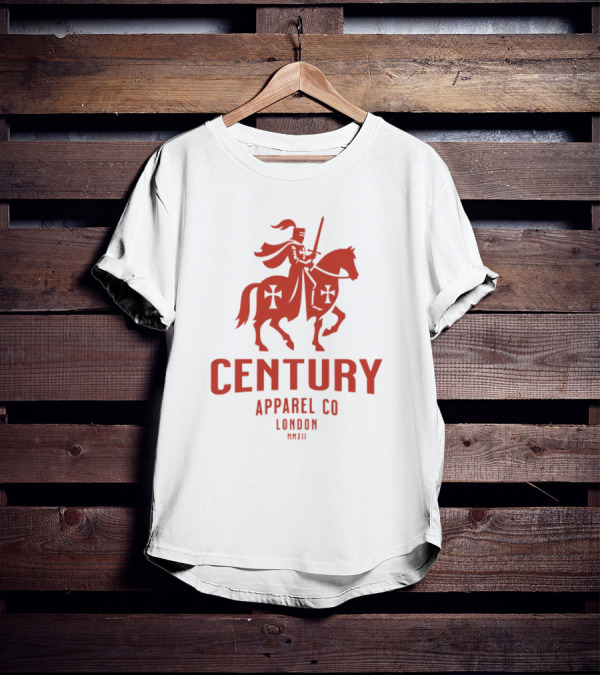 Century Apparel Co London MMXII Knight On Horse T-Shirt