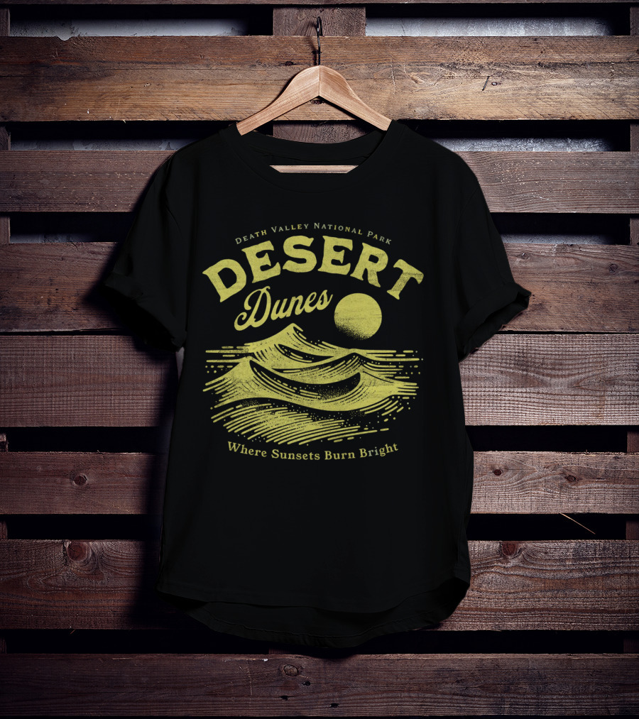 Death Valley National Park Desert Dunes Where Sunsets Burn Bright T-Shirt