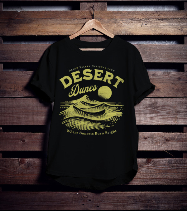 Death Valley National Park Desert Dunes Where Sunsets Burn Bright T-Shirt