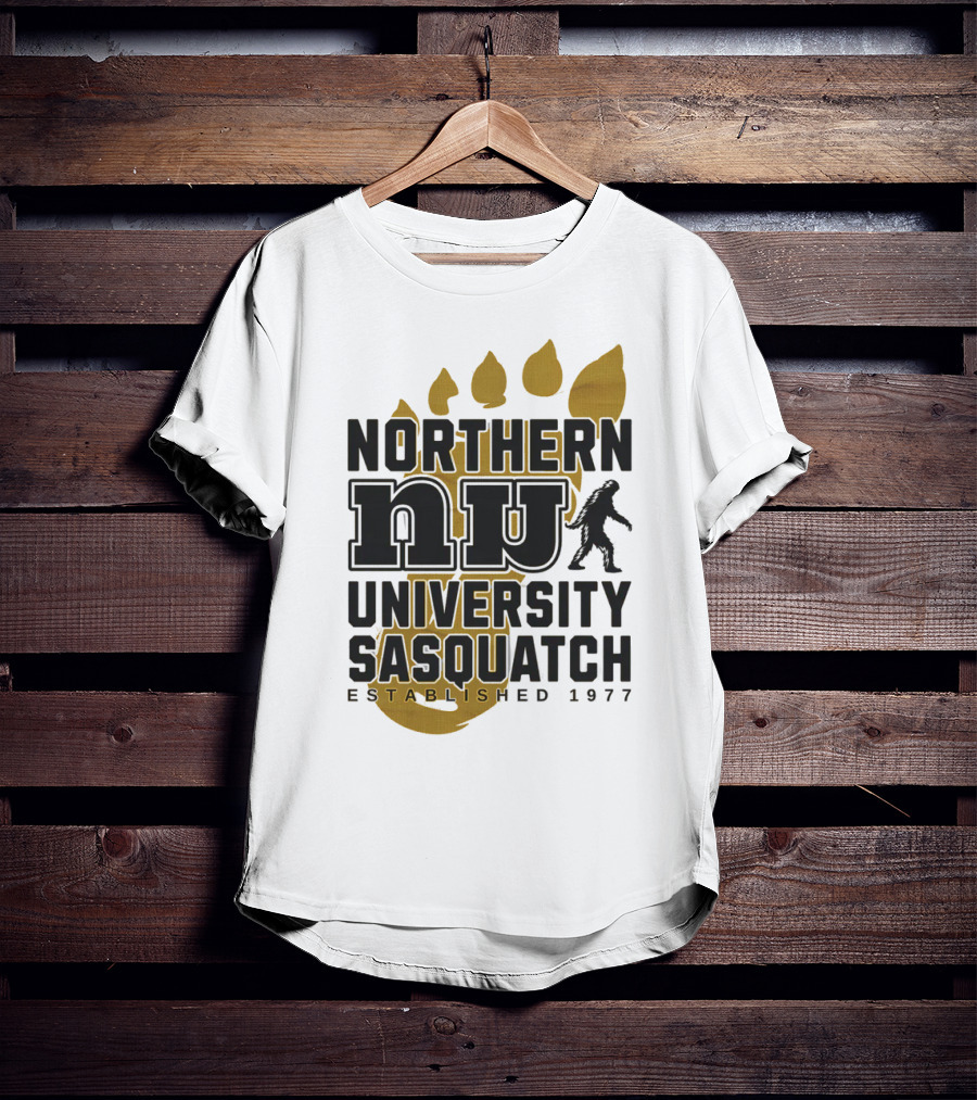 Northern University Sasquatch NU Established 1977 T-Shirt