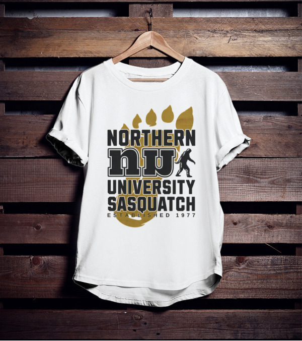 Northern University Sasquatch NU Established 1977 T-Shirt