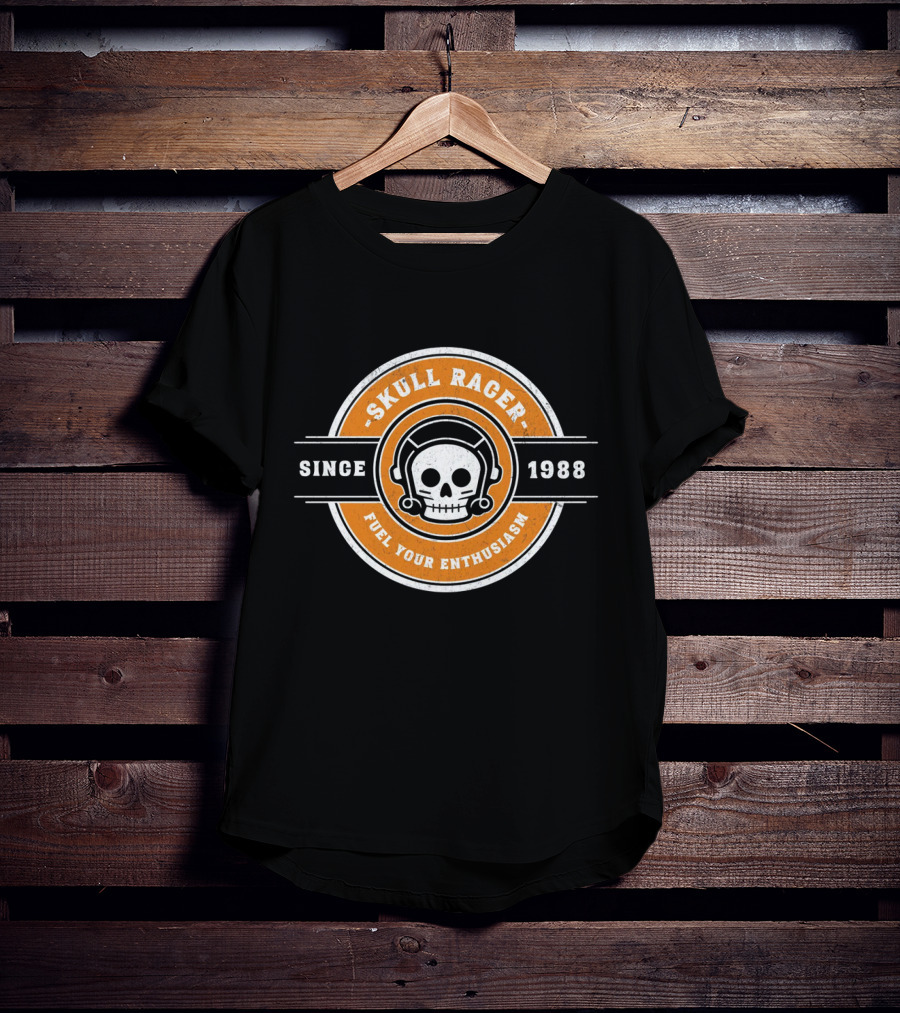 Skull Racer Since 1988 Fuel Your Enthusiasm T-Shirt