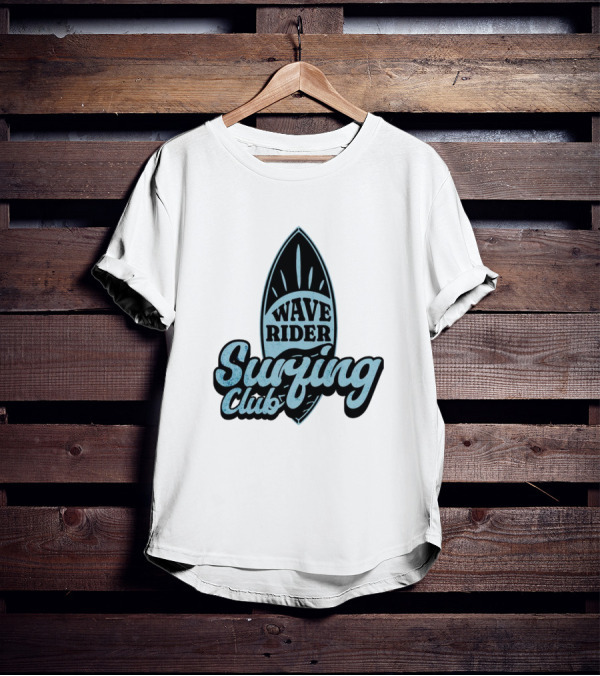 Wave Rider Surfing Club Surfboard T-Shirt