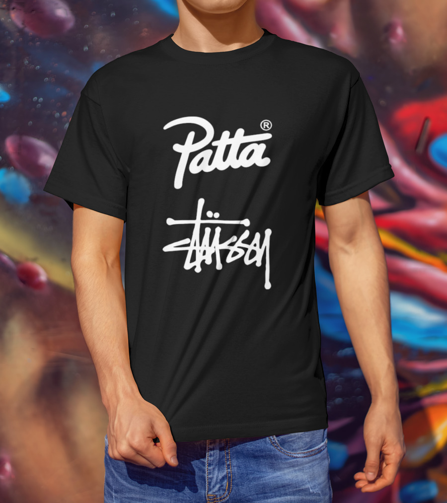 Patta Stüssy Collaboration Logo T-Shirt
