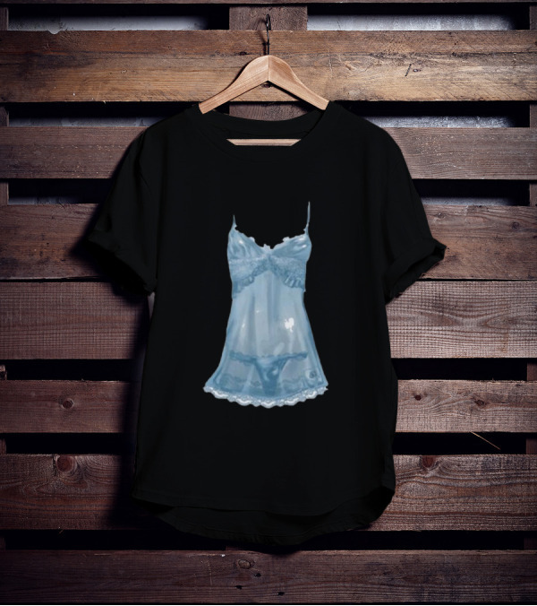 Sabrina Carpenter Blue Lingerie Nightwear T-Shirt
