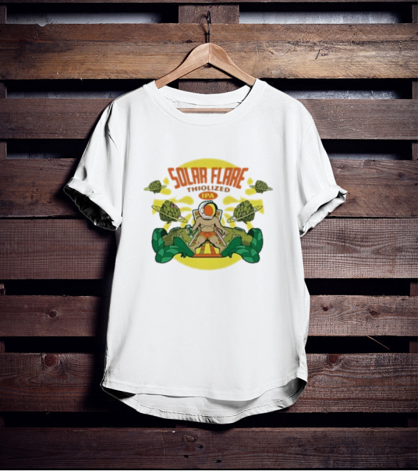 Solar Flare Thiolized Ipa Bright Sun Hop Astronaut Adventure T-Shirt