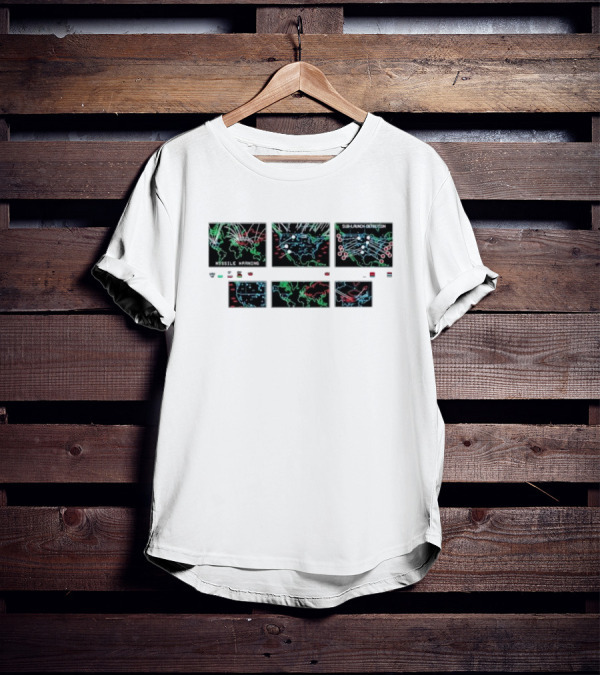 Sub-launch Detection And Missile Warning Visualization Maps T-Shirt