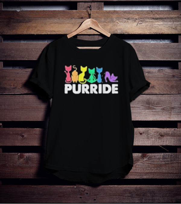 Purride Rainbow Cats Uju Anya Pride T-Shirt