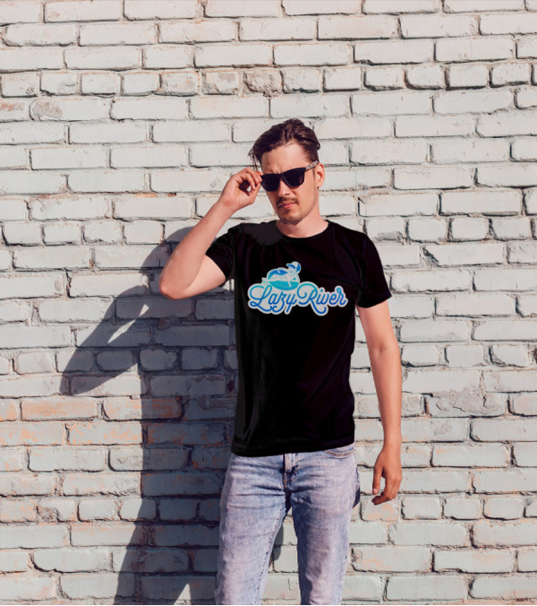 Lazy River Float Chill Relaxation Cartoon T-Shirt