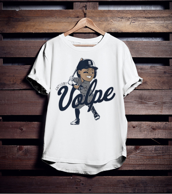 Anthony Volpe New York Yankees Caricature T-Shirt