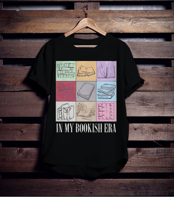 In My Bookish Era Reading Stack Aesthetic T-Shirt