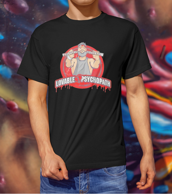 Parental Discretion Lovable Psychopath Tommy Vendetta T-Shirt
