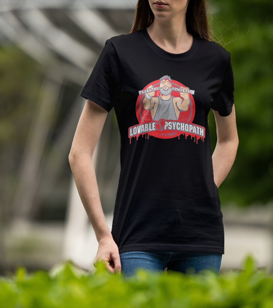 Parental Discretion Lovable Psychopath Tommy Vendetta T-Shirt