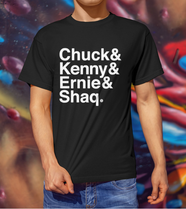 Chuck And Kenny And Ernie And Shaq NBA Legends Panel Names T-Shirt