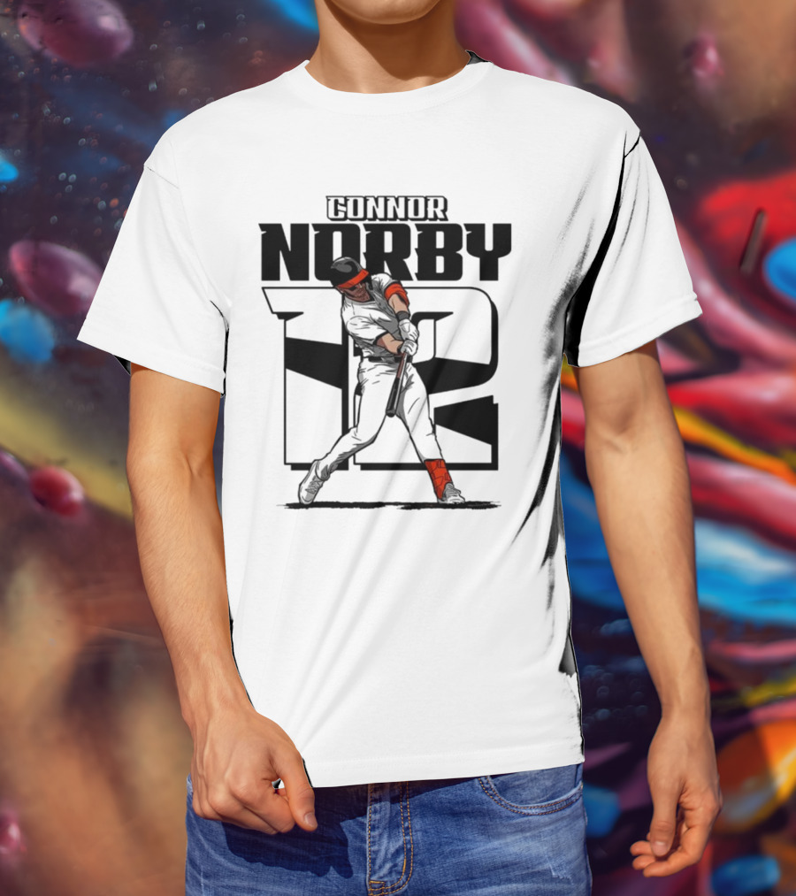 Connor Norby Baltimore Orioles Number 12 Player T-Shirt