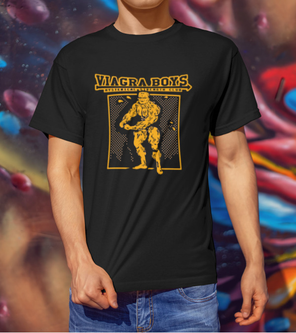 Viagra Boys Hysterical Strength Club Bodybuilder T-Shirt