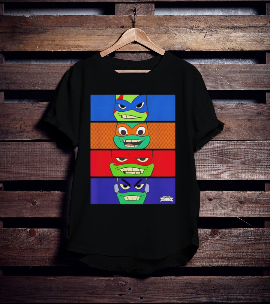 Mademark X Teenage Mutant Ninja Turtles Rise Of The Teenage Mutant Ninja Turtles Sewer Squad Colorful Character Faces T-Shirt