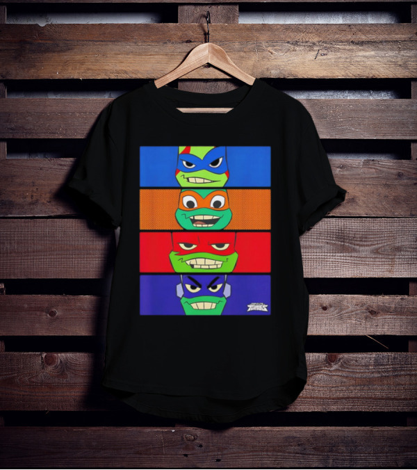 Mademark X Teenage Mutant Ninja Turtles Rise Of The Teenage Mutant Ninja Turtles Sewer Squad Colorful Character Faces T-Shirt